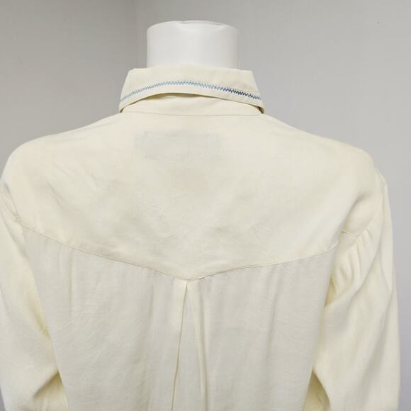 Sundance Shirt Size S Womens Embroidered Western Cowgirl Button Up Long Sleeve - Picture 6 of 8